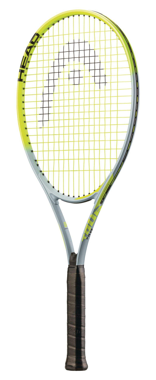 HEAD Tour Pro Adult Titanium Tennis Racquet/Racket w/ Oversize Head, Grey/Yellow