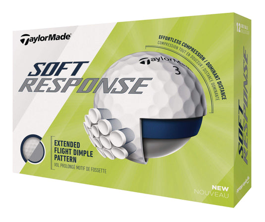 TaylorMade Soft Response Dimple Golf Balls, 12-pk, White